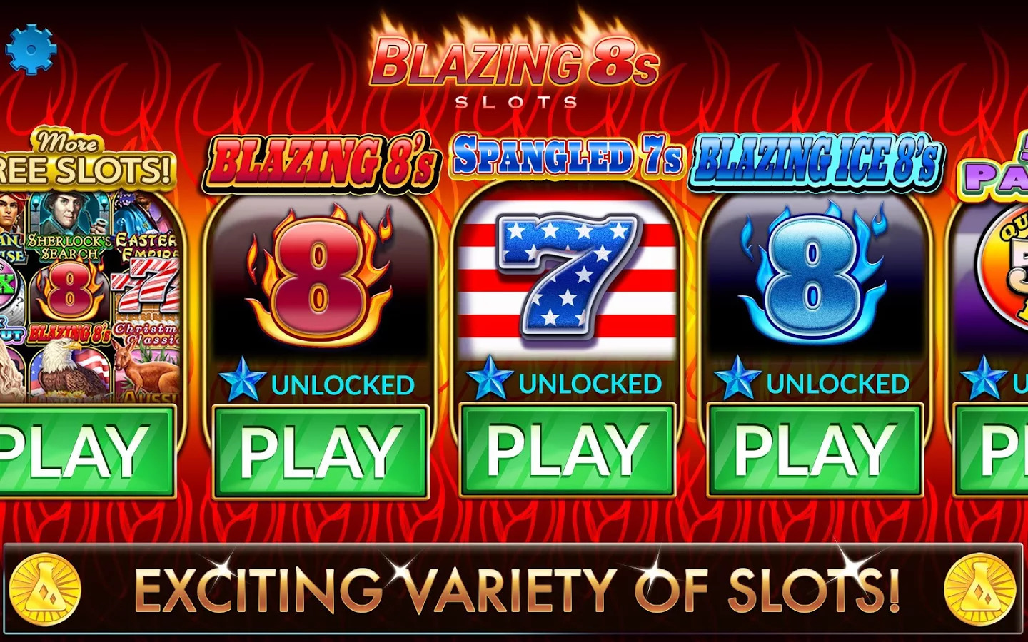 Blazing 888 slots winning