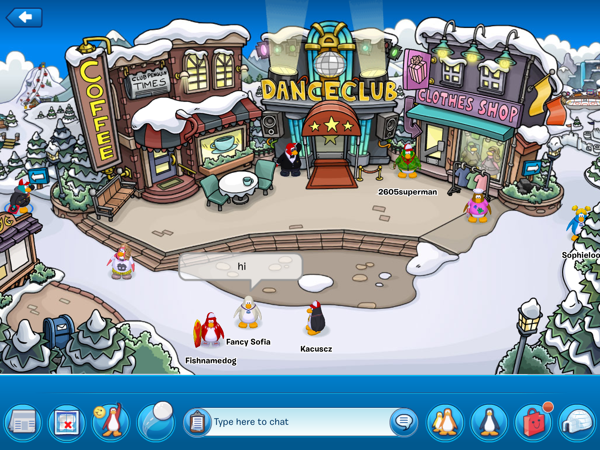 Club Penguin town
