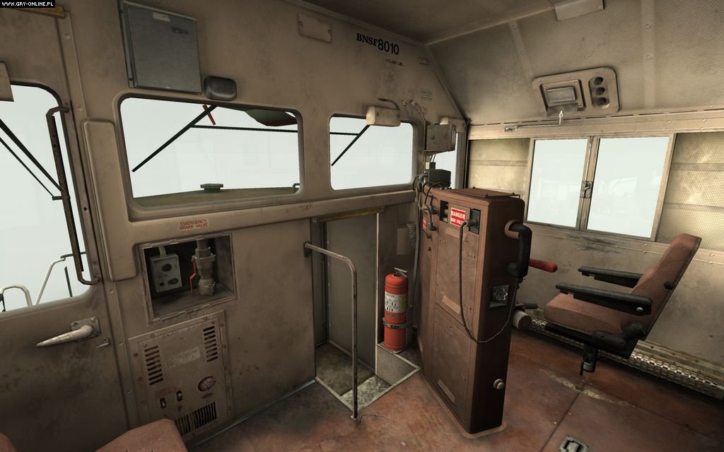 Microsoft Train Simulator 2 train cabin