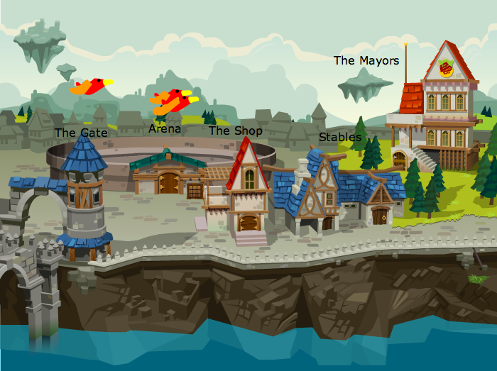 Creatures RPG Prototype map screen