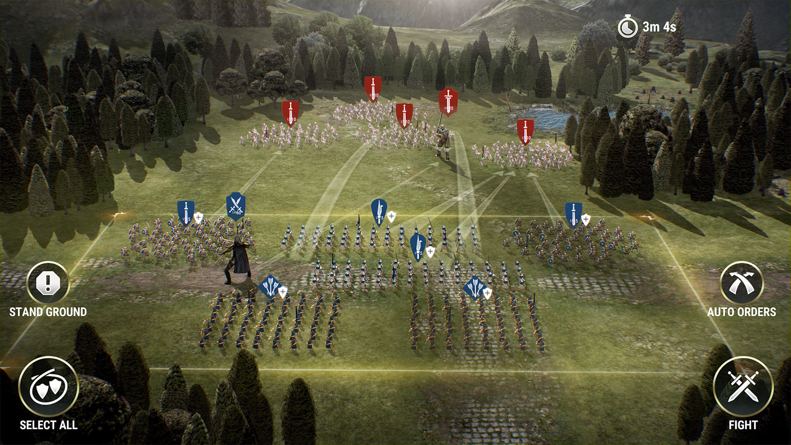 Dawn of Titans gameplay screen